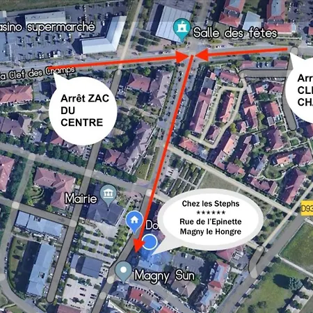 Проживание в семье Chez Les Stephs Маньи-ле-Онгр